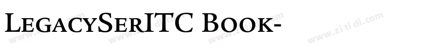 LegacySerITC Book字体转换